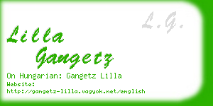 lilla gangetz business card